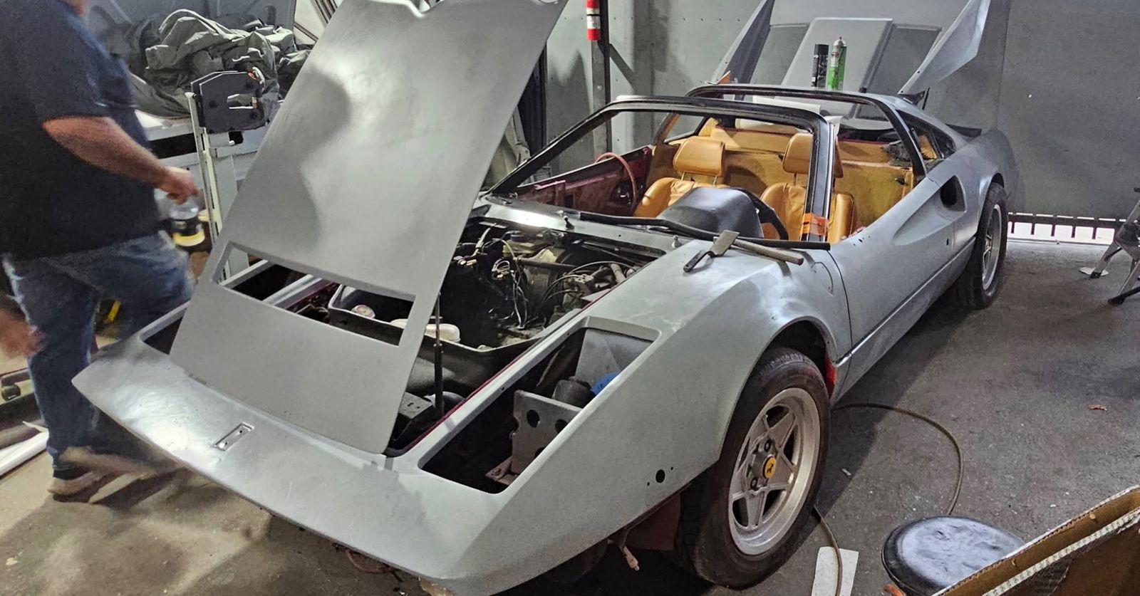 Metal work at Santi's Classic Cars