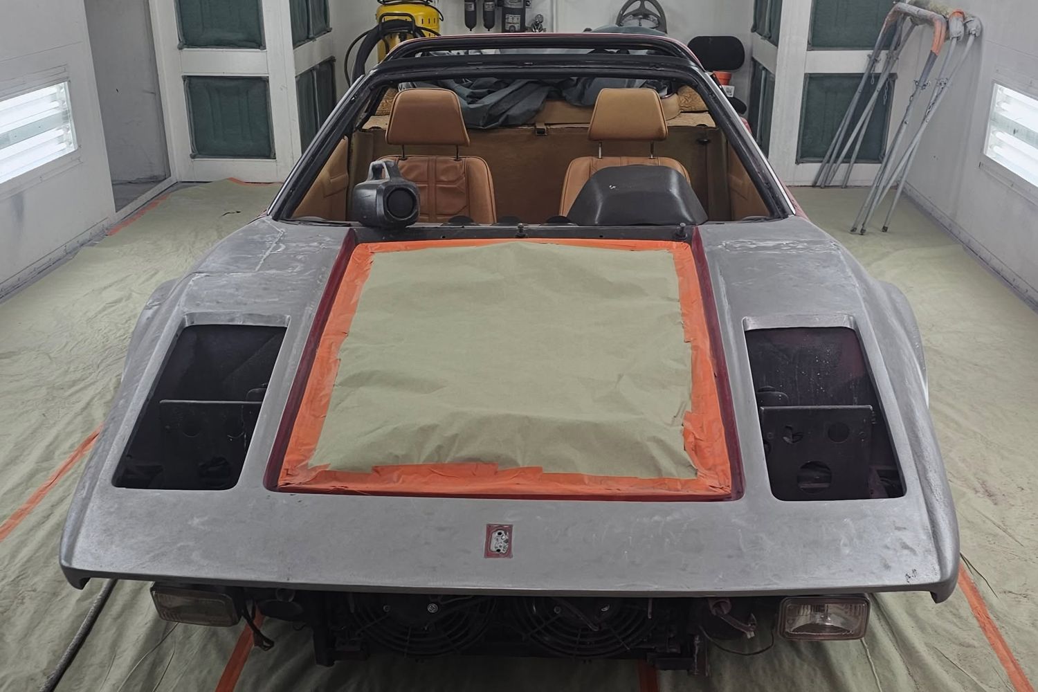 Ferrari metal work — before